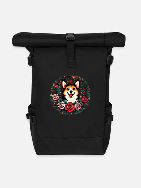 Corgi - Rolltop Rucksack - Schwarz