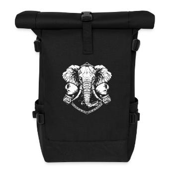 Elephant Boxer Martial Arts MMA - Roll Top Backpack - black - Front