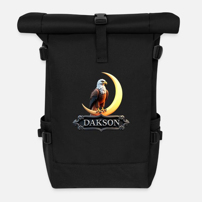Himmlisches Adler Design von Dakson - Rolltop Rucksack - Schwarz