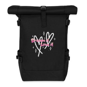 Graffiti Hearts T-Shirt - Sac à dos roll top - noir - Devant