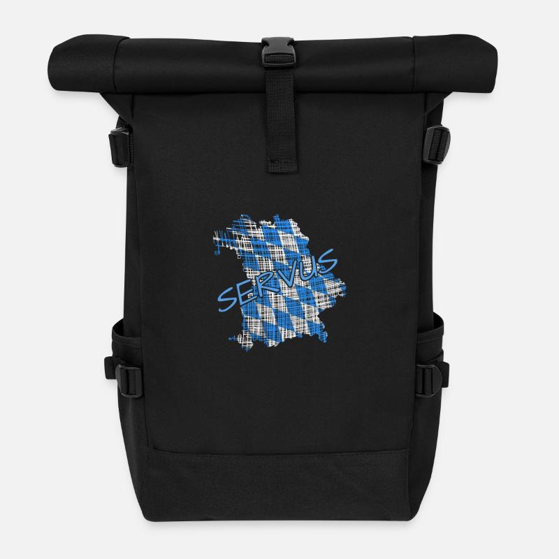 Bayern - Rolltop Rucksack - Schwarz