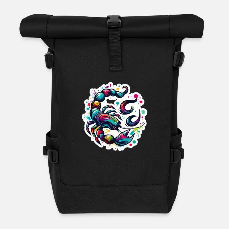 Zodiac Scorpion - Rolltop Rucksack - Schwarz