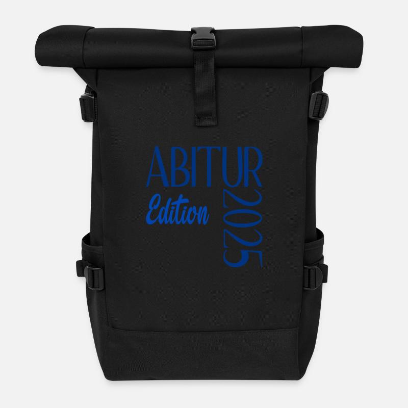 Edition Abitur 2025 - Rolltop Rucksack - Schwarz