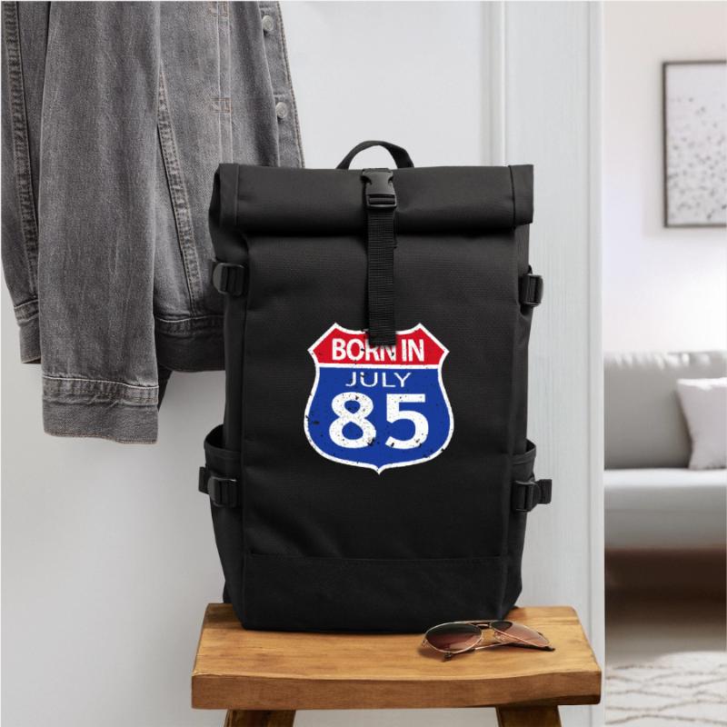 Born in July 1985 Roll Top Backpack