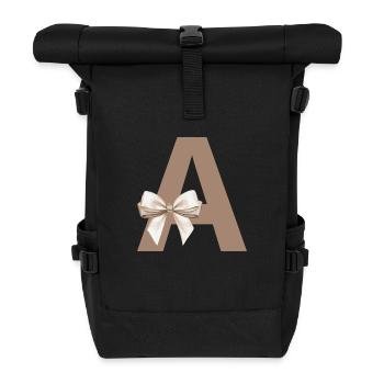 Brief an den Knoten - Rolltop Rucksack - Schwarz - Vorne