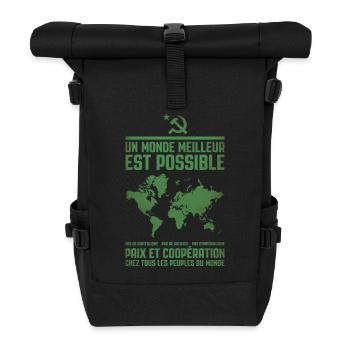 Un monde meilleur 2 - Rolltop Rucksack - Schwarz - Vorne