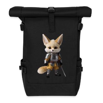 fennec chevalier épée 3 - Sac à dos roll top - noir - Devant
