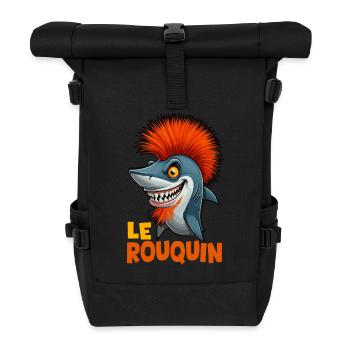 Der Rotschopf - Rolltop Rucksack - Schwarz - Vorne