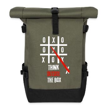 Sortez des sentiers battus - Sac à dos roll top - olive/noir - Devant