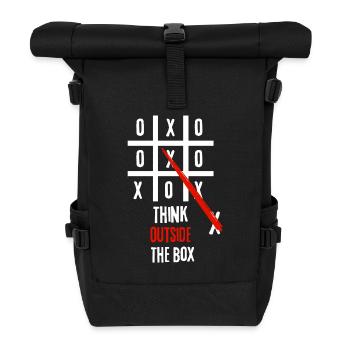 Think outside the box - Roll Top Backpack - black - Front