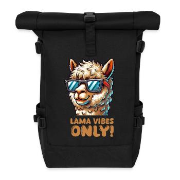 Lunettes de soleil lama - Sac à dos roll top - noir - Devant
