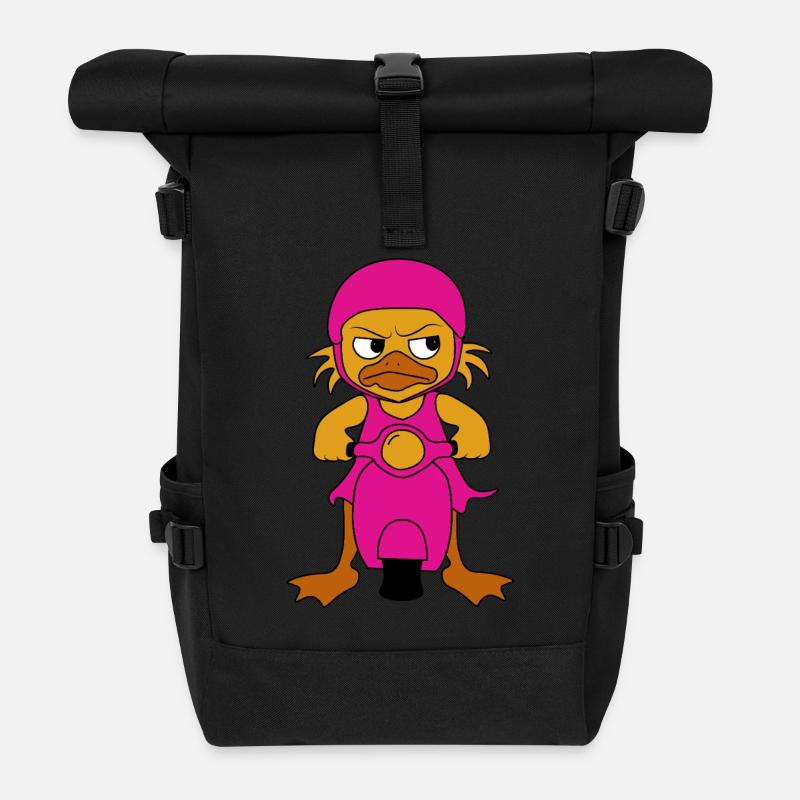 Aus dem Weg - Rolltop Rucksack - Schwarz