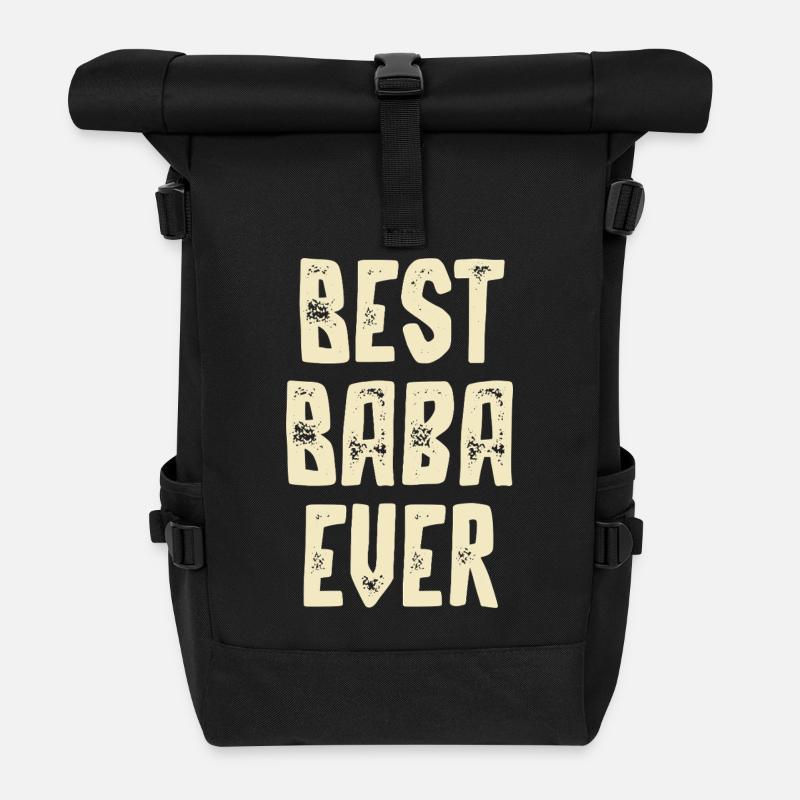 Best Baba Ever - Rolltop Rucksack - Schwarz