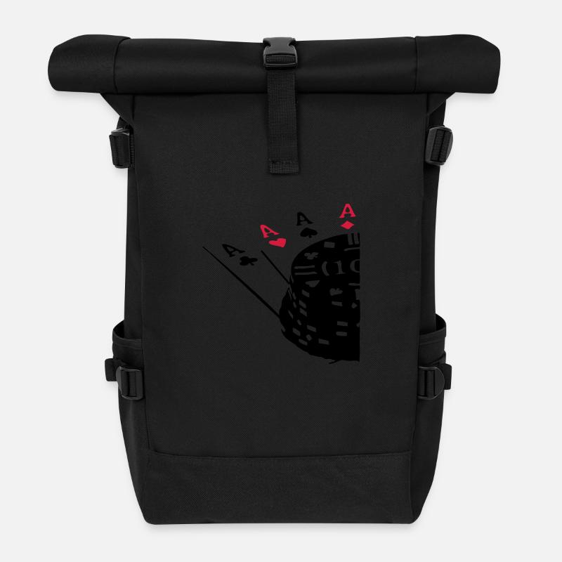 aces_2clr - Sac à dos roll top - noir
