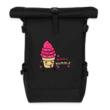 yummie yummie - Roll Top Backpack - black - Front