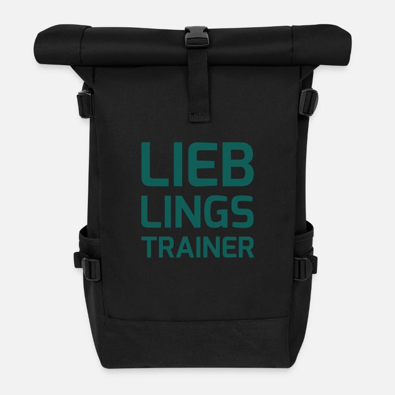 Lieblingstrainer - Rolltop Rucksack - Schwarz