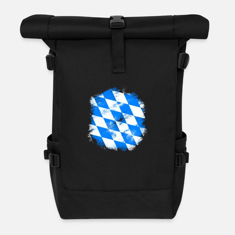 Bayern - Rolltop Rucksack - Schwarz