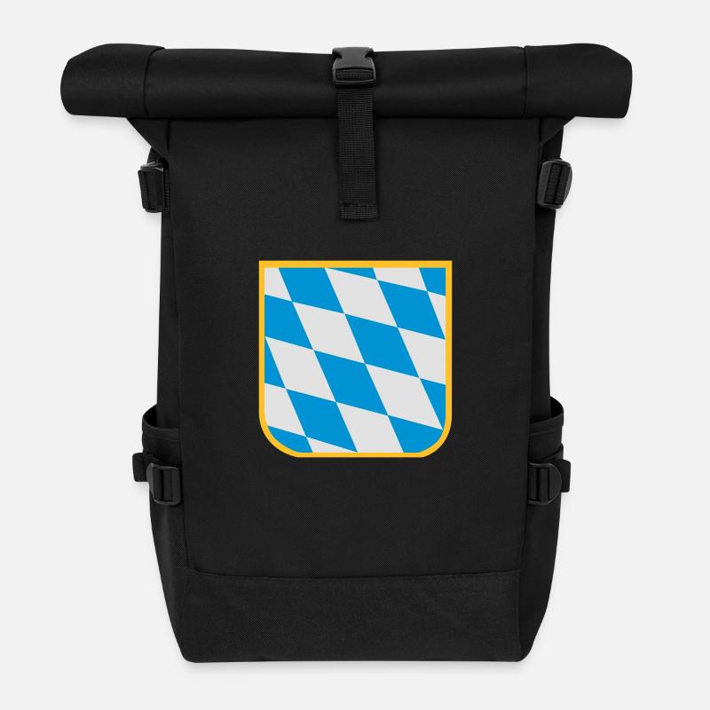 Bavaria - flag - Sac à dos roll top - noir