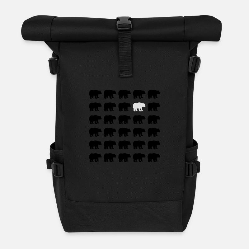 Bears - Sac à dos roll top - noir