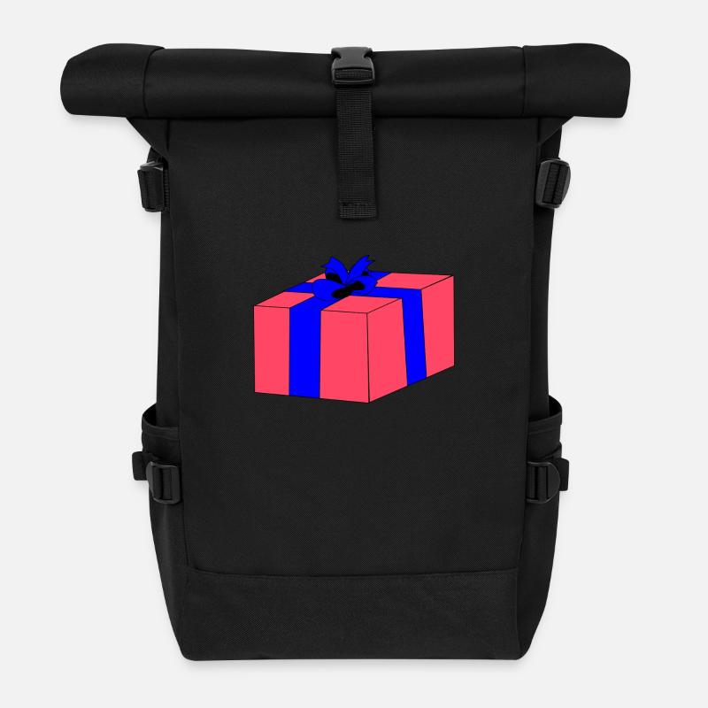 christma s672 - Rolltop Rucksack - Schwarz