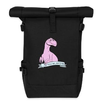 Kiss me, Darling | Animal Fashion - Rolltop Rucksack - Schwarz - Vorne