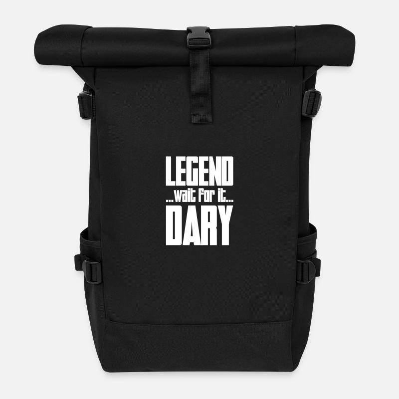 LEGEND ... Bitte warten BAV IT ... DARY - Rolltop Rucksack - Schwarz
