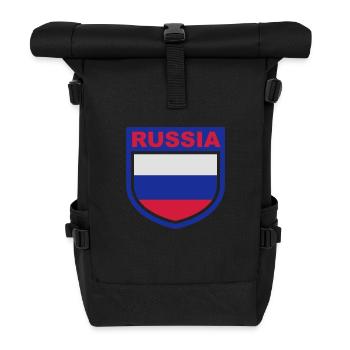 russia_emblem - Roll Top Backpack - black - Front