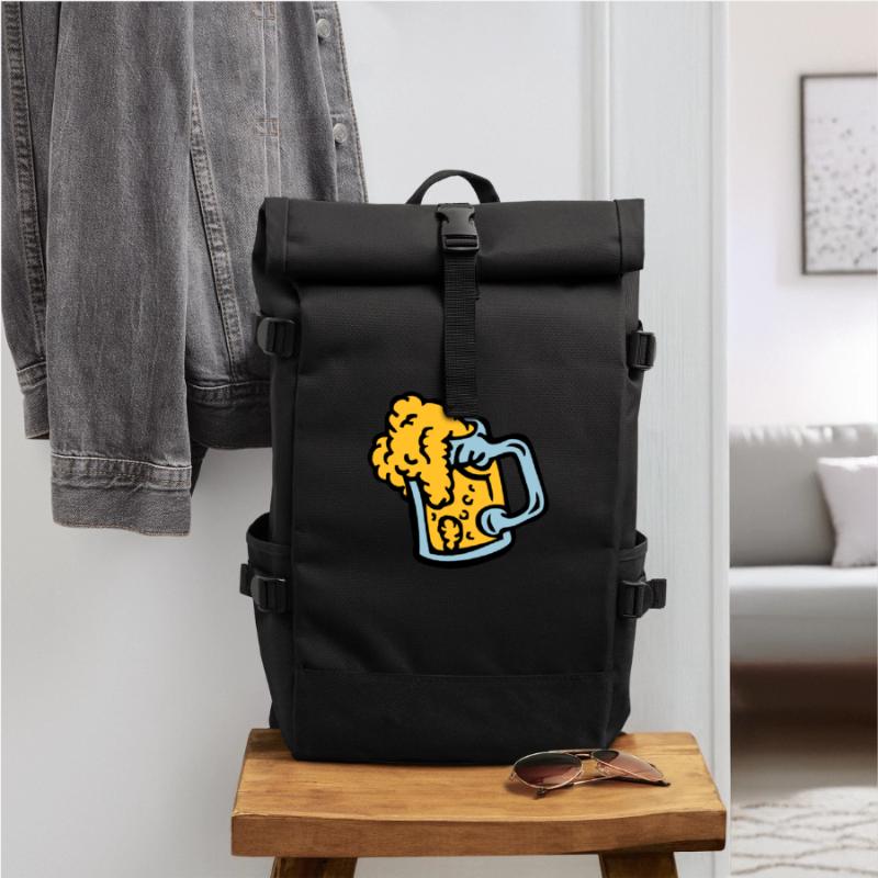 Alkohol, Bier, Bierglas Blende 409 Rolltop Rucksack