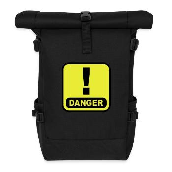 Danger Ausrugezeichen - Roll Top Backpack - black - Front