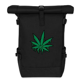 Weed Graffiti - Roll Top Backpack - black - Front