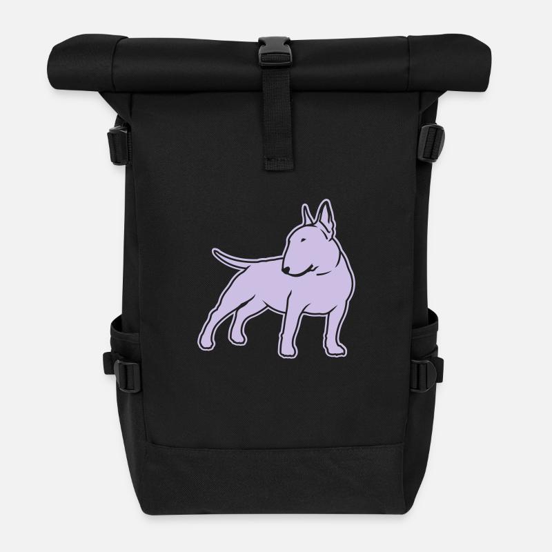 Bull Terrier cn_single_1c_4dark - Sac à dos roll top - noir
