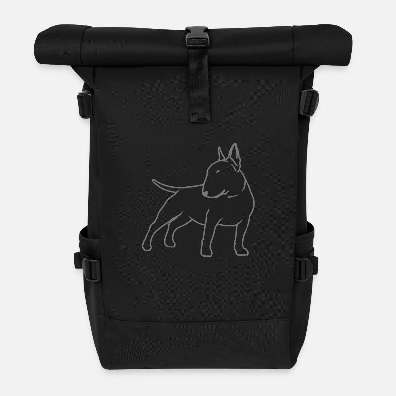 Bullterrier cn_single_1c_4light - Rolltop Rucksack - Schwarz