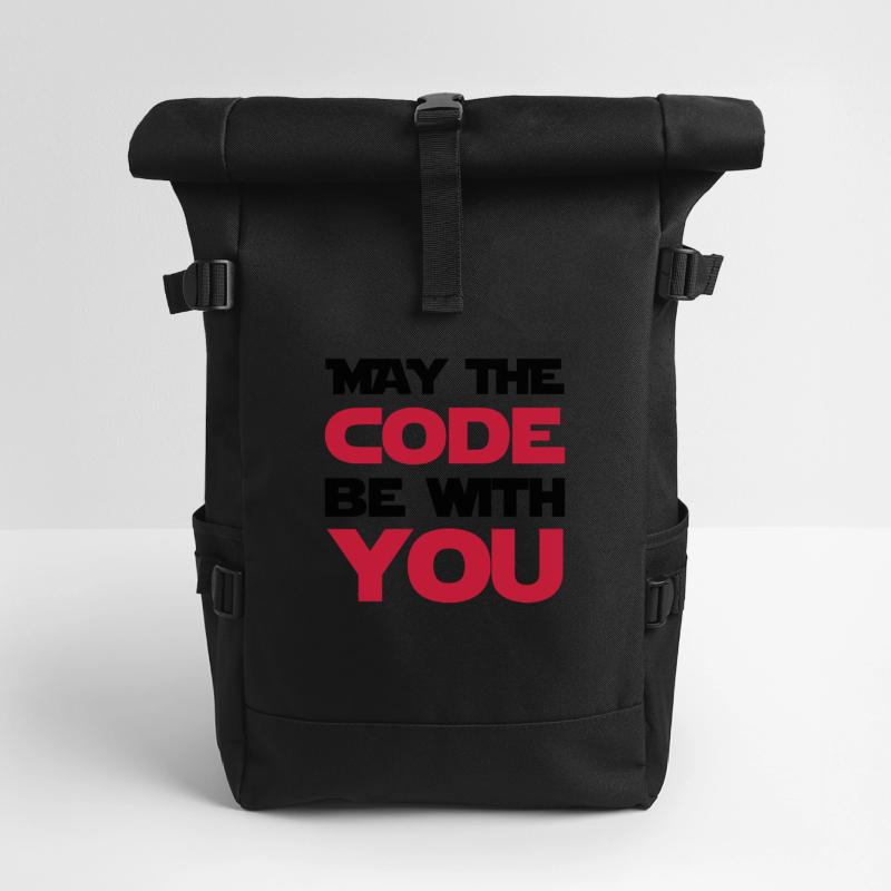 Computer / Developer / Geek / Code / Funny Roll Top Backpack