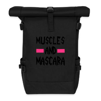 Muscles - Rolltop Rucksack - Schwarz - Vorne