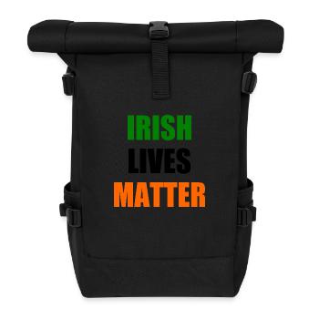 Irish lives matter - Rolltop Rucksack - Schwarz - Vorne