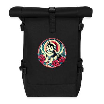 Malamute d’Alaska - Sac à dos roll top - noir - Devant