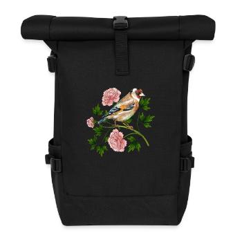 Bunter Vogel - Rolltop Rucksack - Schwarz - Vorne