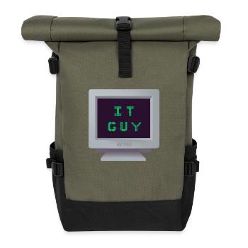 CRT - Computer Science - Roll Top Backpack - olive/black - Front