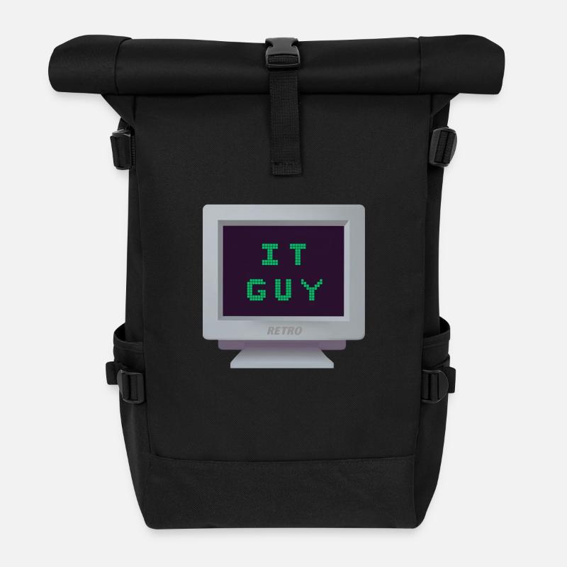 CRT - Computer Science - Roll Top Backpack - black