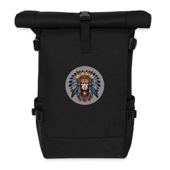 Indien - Sac à dos roll top - noir - Devant