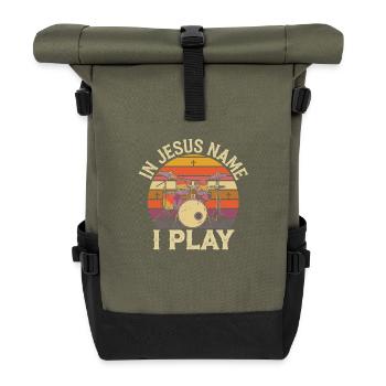 Dynamics in worship - Roll Top Backpack - olive/black - Front