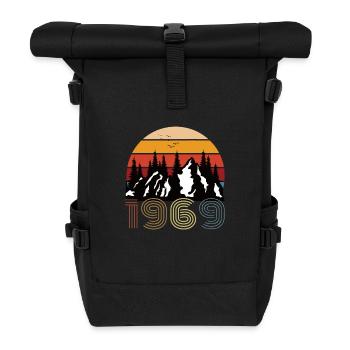 Jahrgang 1969 - Rolltop Rucksack - Schwarz - Vorne