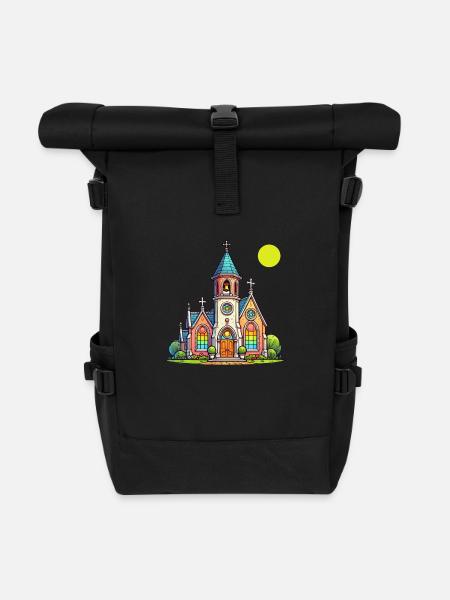 kirche - Rolltop-rygsæk - sort