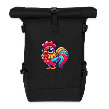 Coq Coq - Sac à dos roll top - noir - Devant
