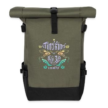 Windkind Kitesurfink'd - Rolltop Rucksack - Olive/Schwarz - Vorne