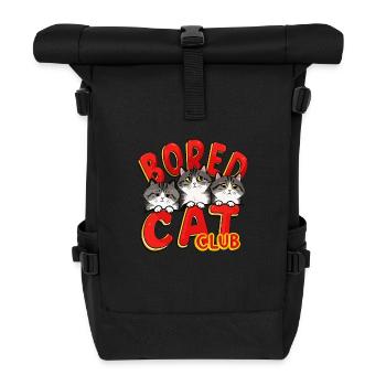 Club der gelangweilten Katzen - Rolltop Rucksack - Schwarz - Vorne
