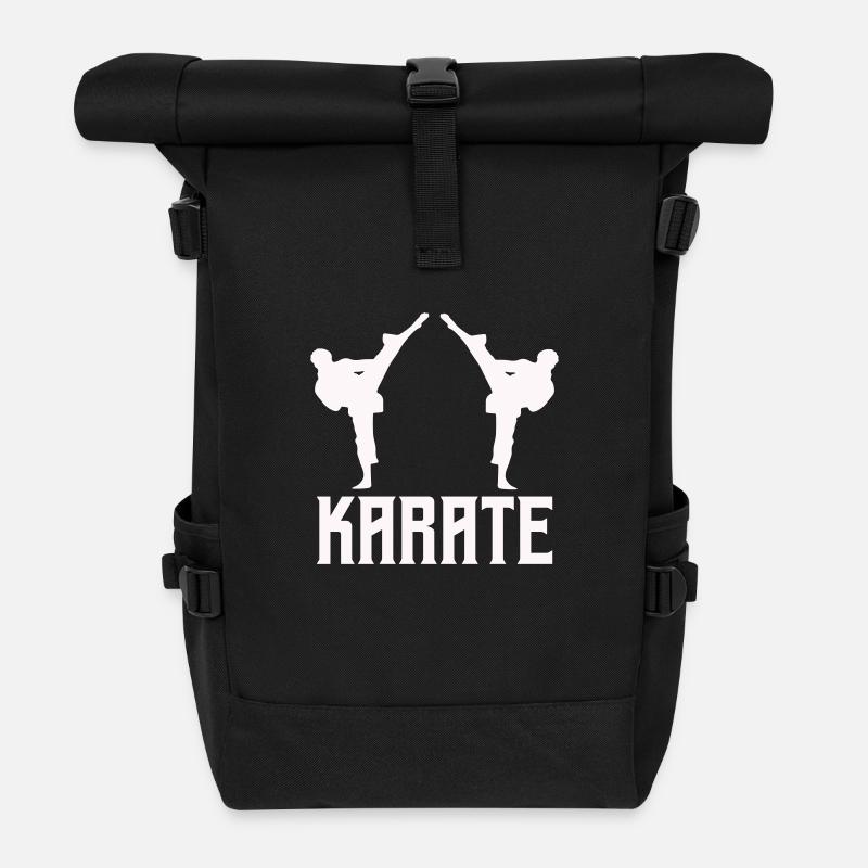 karaté - Sac à dos roll top - noir