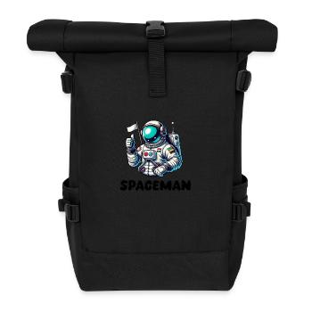 Astronaute - Sac à dos roll top - noir - Devant