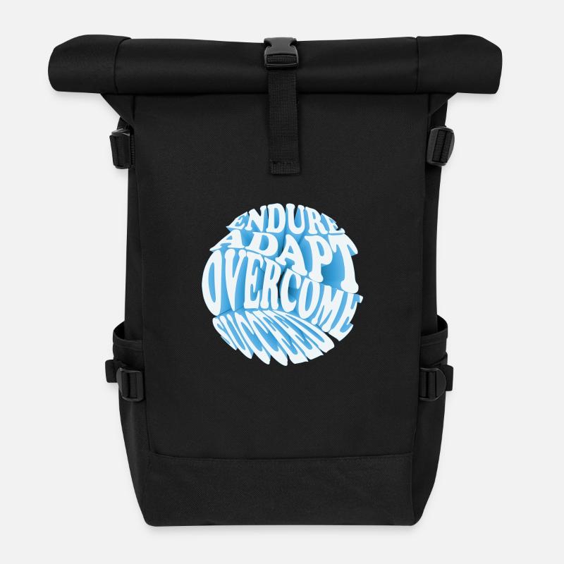 Rüsten Sie sich für den Erfolg: Wir befähigen Sie, - Rolltop Rucksack - Schwarz