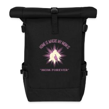 Freundliches inspirierendes tägliches Zitat T-Shirt für Mama - Rolltop Rucksack - Schwarz - Vorne